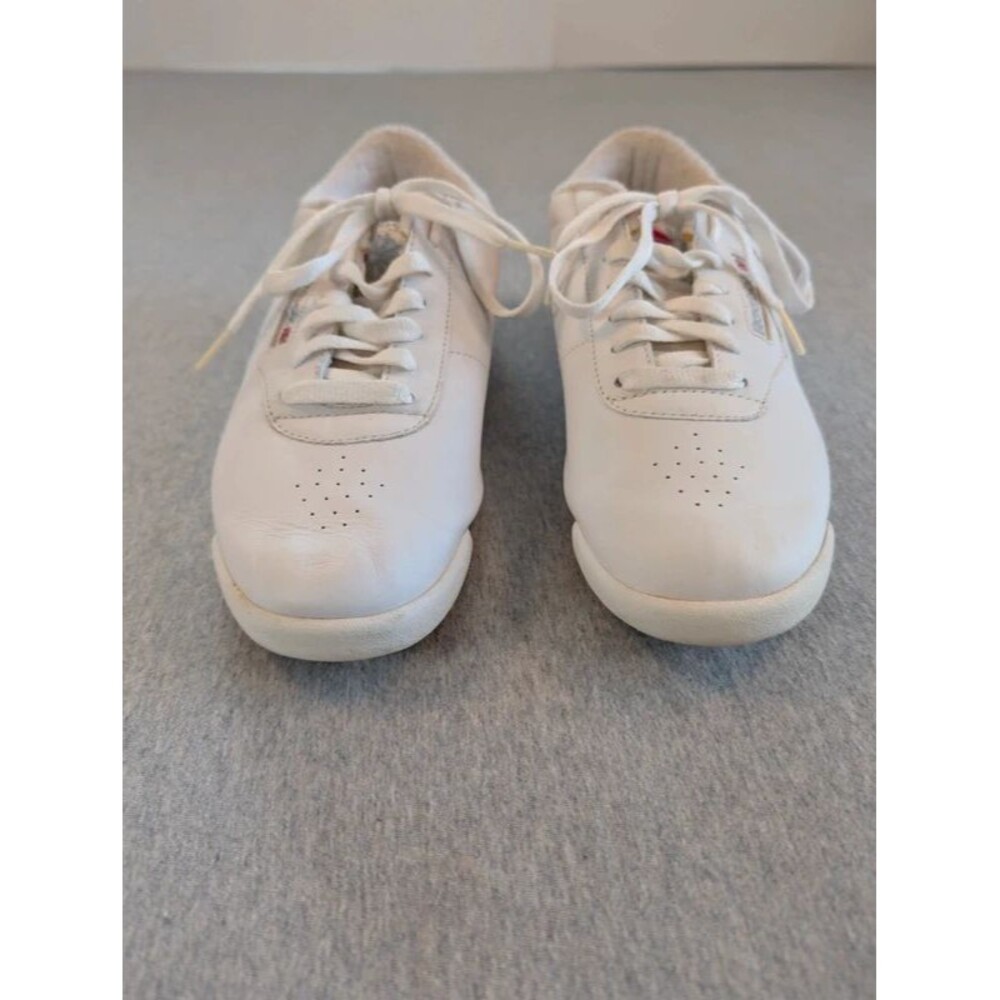 Reebok Men's White Low Top Lace Up Athletic Sneakers Casual Active Wear Size 10